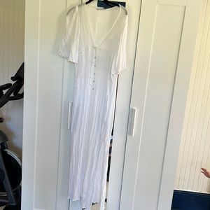 Zara white maxi cover up